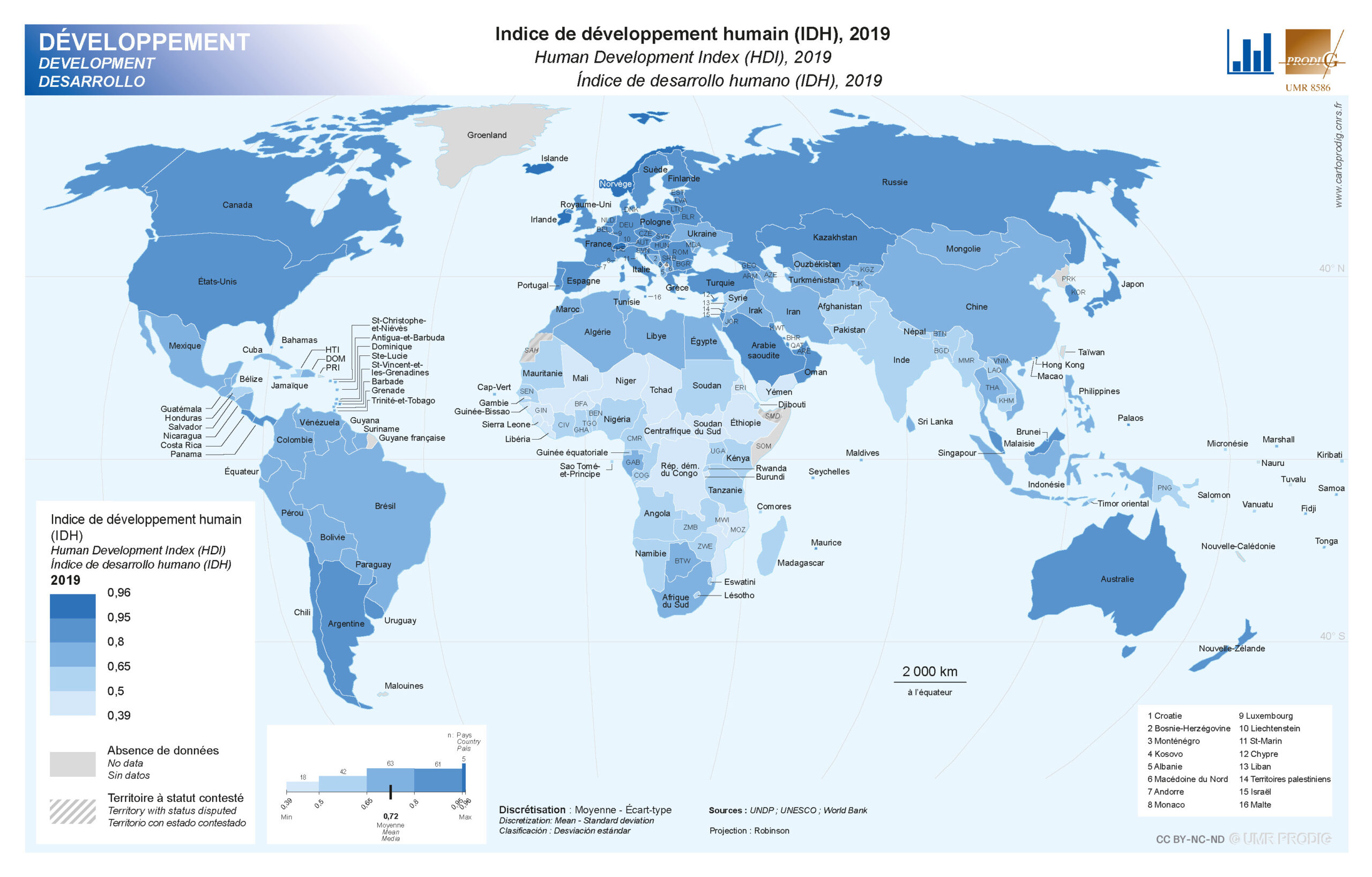 Indice De D Veloppement Humain Idh Cartoprodig Des Cartes Pour Comprendre Le Monde